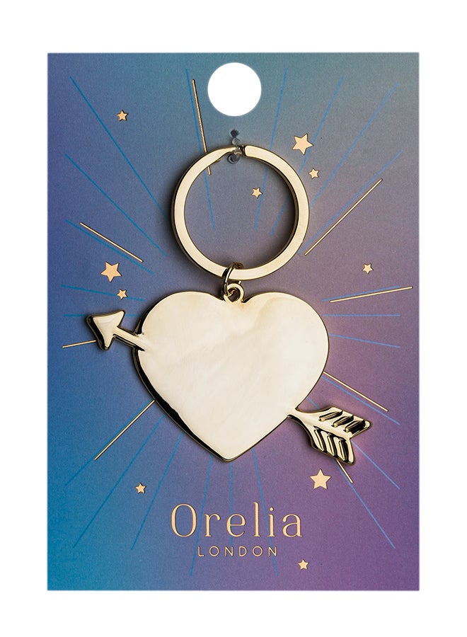 ORELIA LONDON Arrow Heart Key Ring - Image 2
