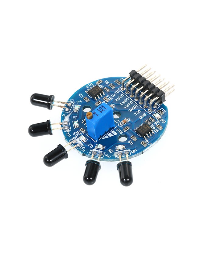 5 Channels Flame Fire Sensor Module Blue 12x1.5x8cm - Image 4