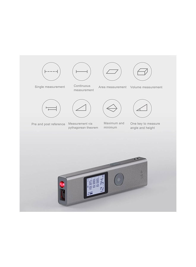 Handheld USB Flash Charging Laser Rangefinder Grey 15x6x10cm - Image 4