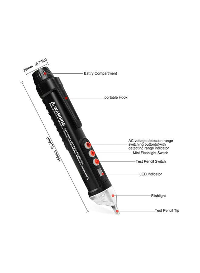 قلم اختبار حساسية الجهد AC/DC عالي الدقة أسود 17x3x3Ø³Ù†ØªÙŠÙ…ØªØ± - Image 2