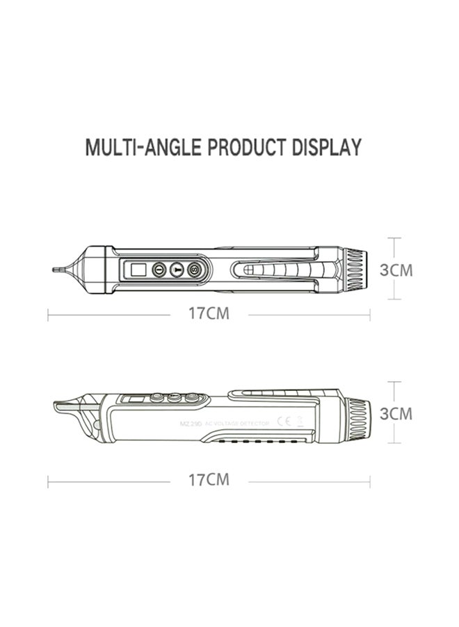 قلم اختبار حساسية الجهد AC/DC عالي الدقة أسود 17x3x3Ø³Ù†ØªÙŠÙ…ØªØ± - Image 3
