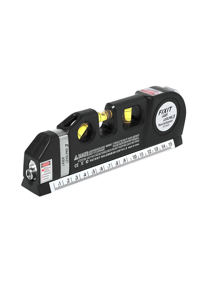Multi-functional Laser Level Measuring Horizontal Ruler Tool Black 19x3x7centimeter  - Image 2
