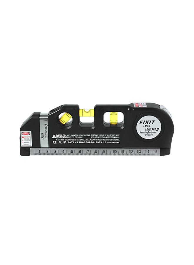 Multi-functional Laser Level Measuring Horizontal Ruler Tool Black 19x3x7centimeter  - Image 4