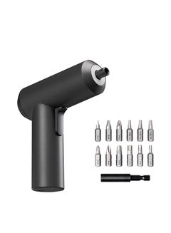 Xiaomi 13-Piece Mijia Cordless Rechargeable Screwdriver With Screw Bits Set Black 16.5x6x16.5cm  - Image 1