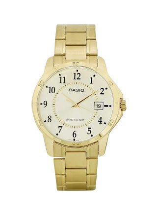 Men's Water Resistant Analog Watch MTP-V004G-9BUDF - 47 mm - Gold - v1583305460/N11943455A_1