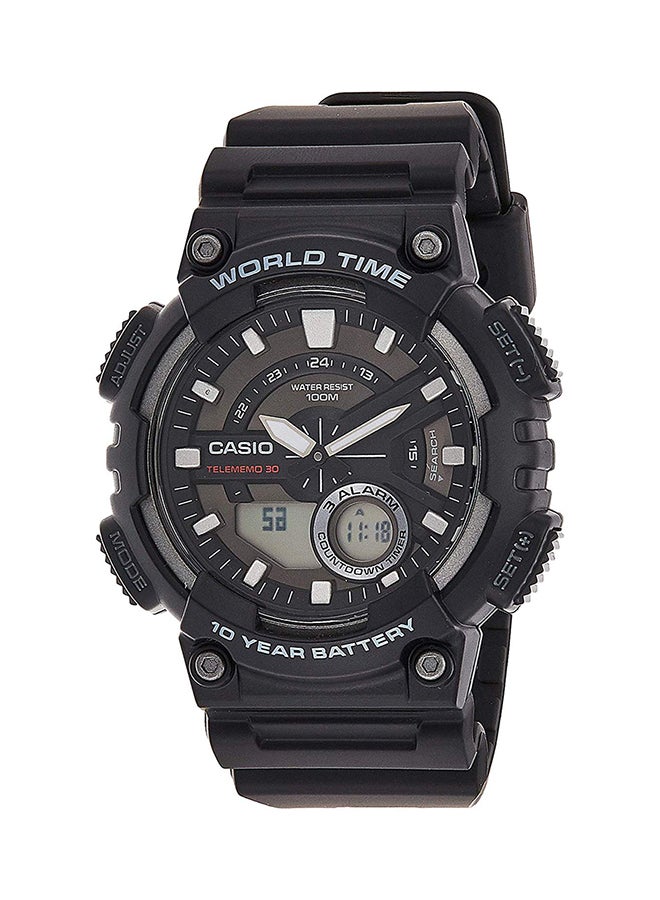 كاسيو ساعة يد رقمية كوارتز AEQ110W-1AV - 47 مم - أسود للرجال - Image 1