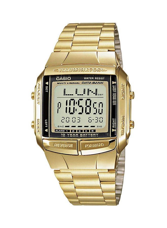 CASIO Men's Data Bank Digital Quartz Watch DB360G-9A - 38 mm - Gold - Image 1