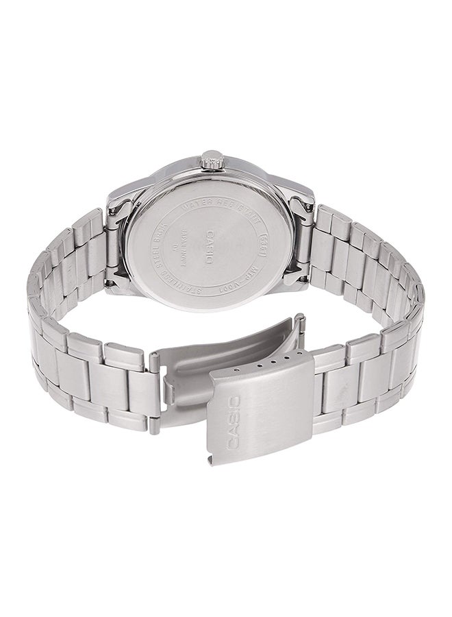 CASIO Men's Easy Reader Analog Watch MTP-V001D-1B - 45 mm - Silver - Image 2