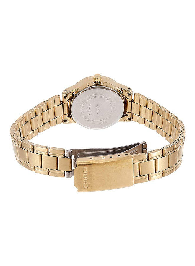 كاسيو ساعة أنالوج مقاومة للماء LTP-V002F-9AUDF - 31 ملم - ذهبي - Image 2