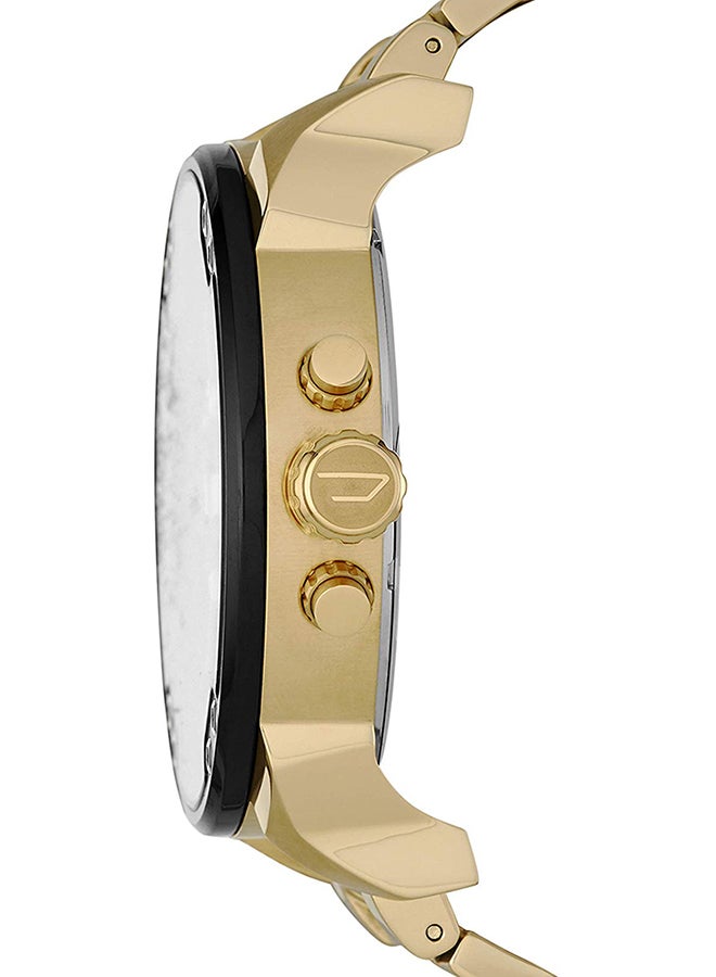 DIESEL Men's Mr. Daddy 2.0 Round Shape Stainless Steel Chronograph Wrist Watch 57 mm - Gold - DZ7333 - Image 3