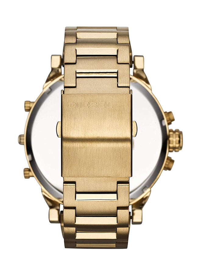 DIESEL Men's Mr. Daddy 2.0 Round Shape Stainless Steel Chronograph Wrist Watch 57 mm - Gold - DZ7333 - Image 2