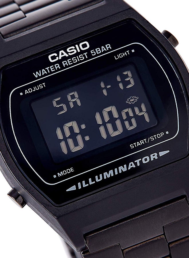 كاسيو ساعة يد كاباليرو رقمية ومقاومة للماء طراز B640WB-1AEF - مقاس 39 مم - لون أسود للرجال - Image 5