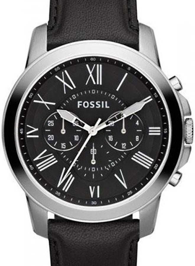 FOSSIL Men's Water Resistant Chronograph Watch FS4812 - 45 mm - Black  - Image 2