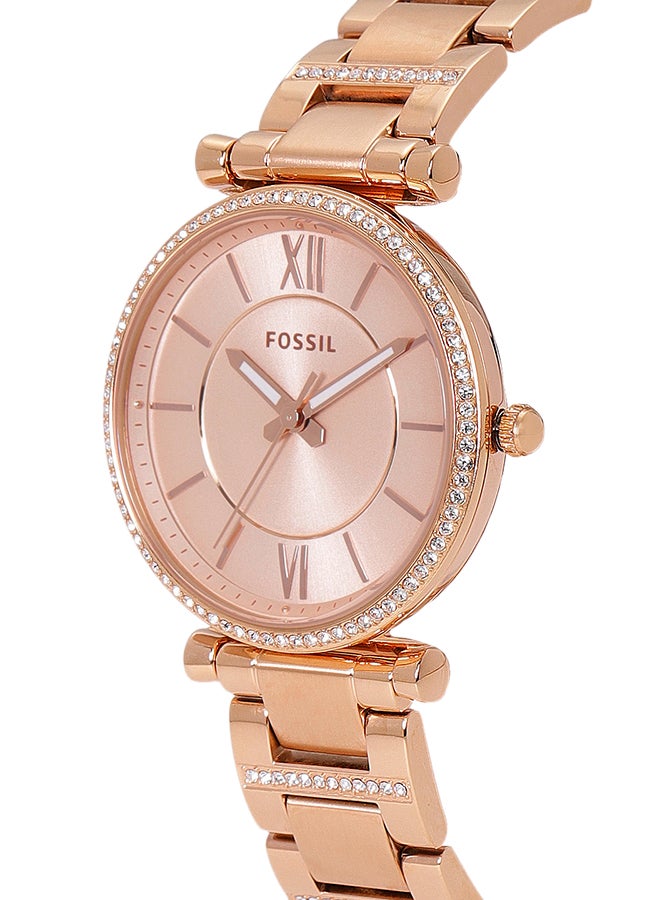 FOSSIL Women's Analog Quartz Watch ES4301 - 35 mm - Rose Gold  - Image 4
