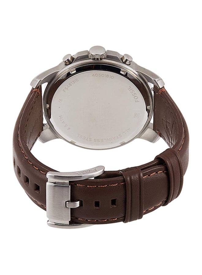 FOSSIL Men's Grant Chronograph Watch FS4813 - 44 mm - Brown  - Image 2