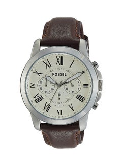 FOSSIL men Grant Water Resistant Leather Chronograph Watch FS4735IE  - Image 1