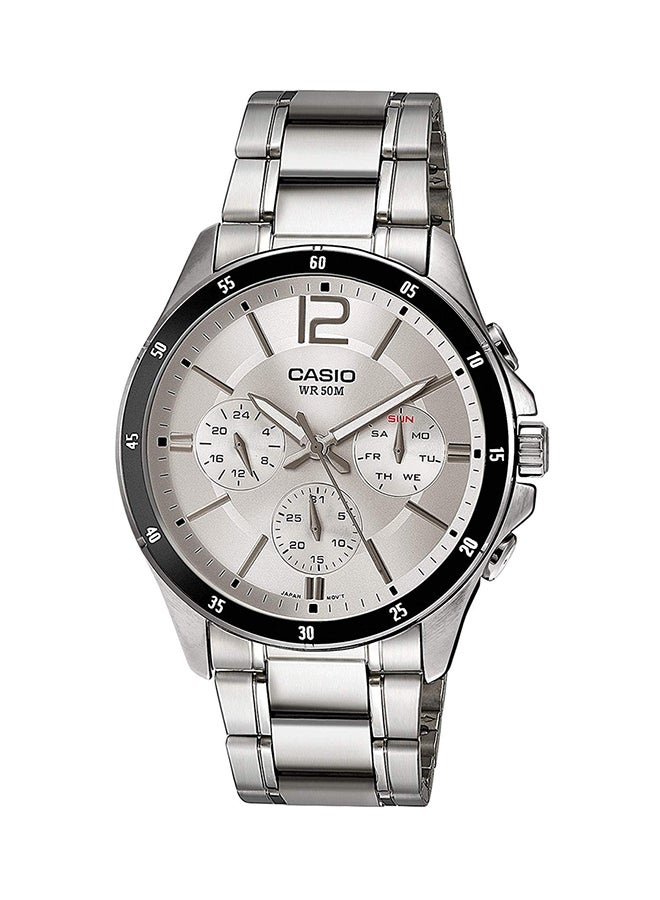 CASIO Men's Mtp1374D7Avdf Wrist Watch - 47 mm - Silver - Image 1