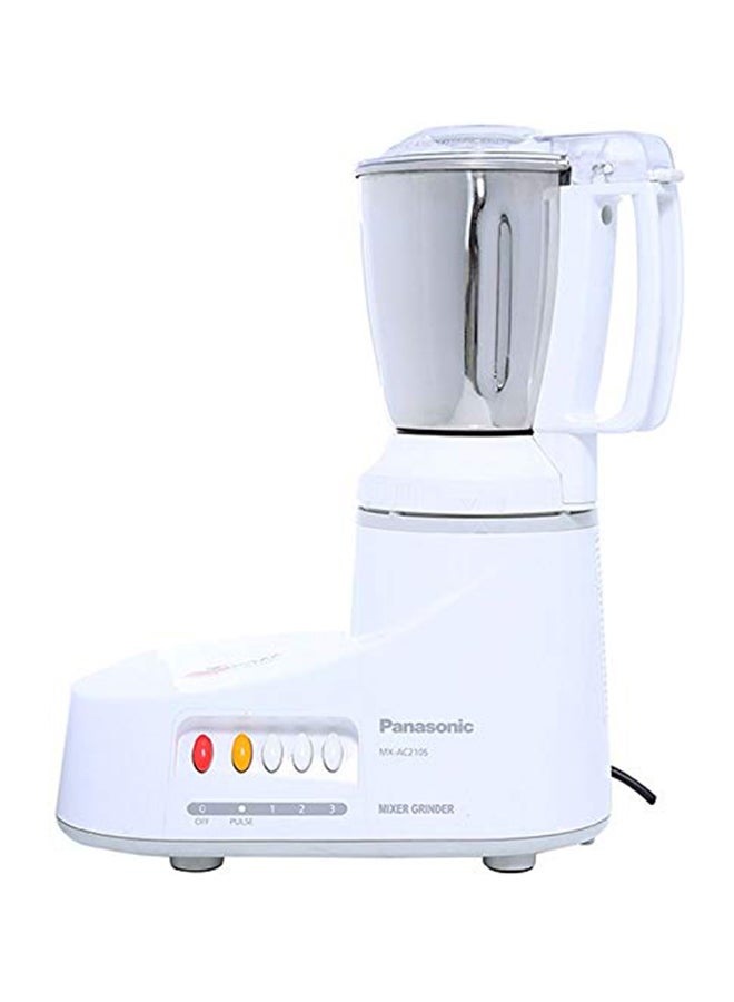 Panasonic - Electric Mixer Grinder 1000.0 ml 1000.0 W Mx-ac210 White/Silver - Image 1