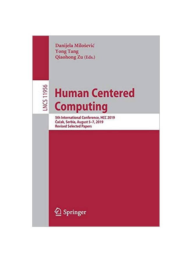 Human Centered Computing paperback english - 21-Jan-20 