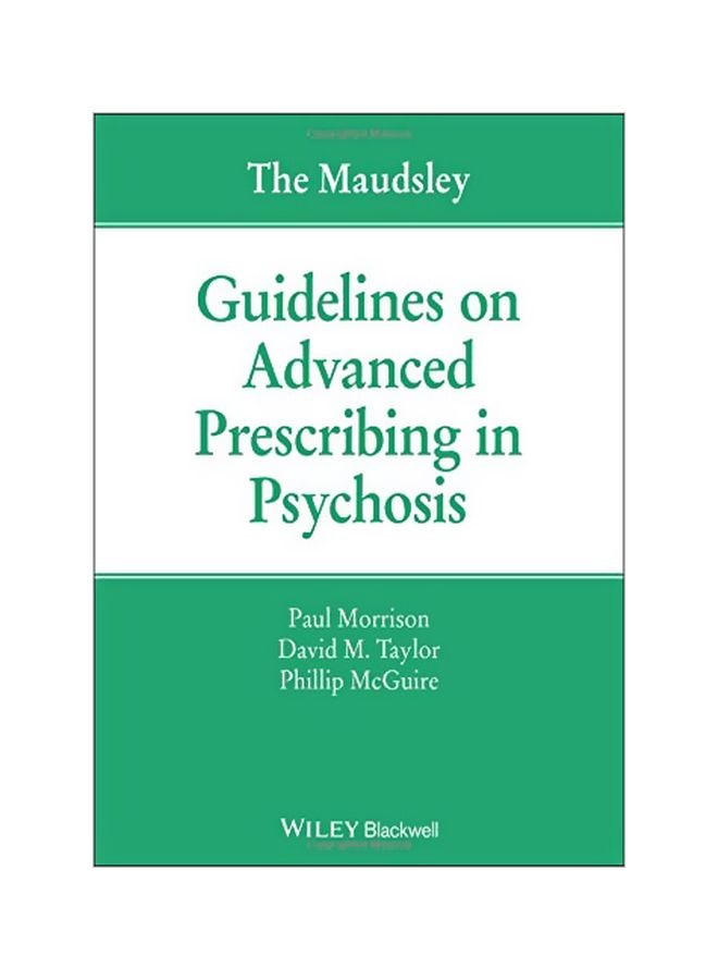 The Maudsley Guidelines On Advanced Prescribing In Psychosis paperback english - 30 Jan 2020 