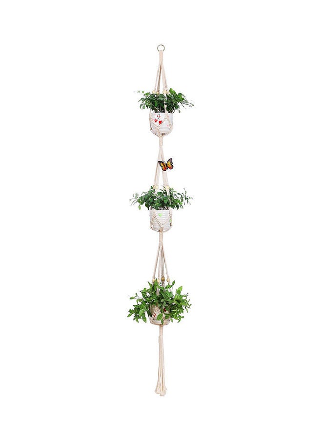 Hand Made Macrame Plant Hanger Multicolour 1x1x1cm
