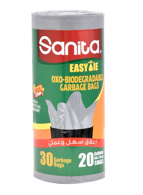 Easy Tie Bag 20G 30P Grey
