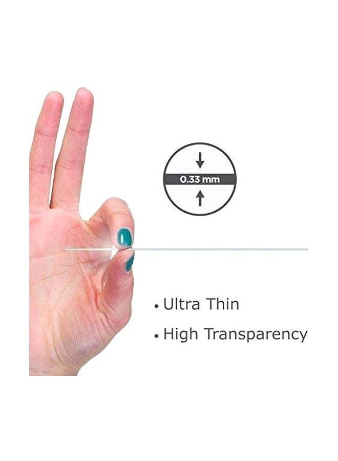 9 إتش لاصقة حماية للشاشة من الزجاج المقوى لهاتف سامسونج جالاكسي A50 شفاف - Image 3