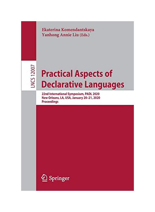Practical Aspects Of Declarative Languages paperback english - 17 January 2020 