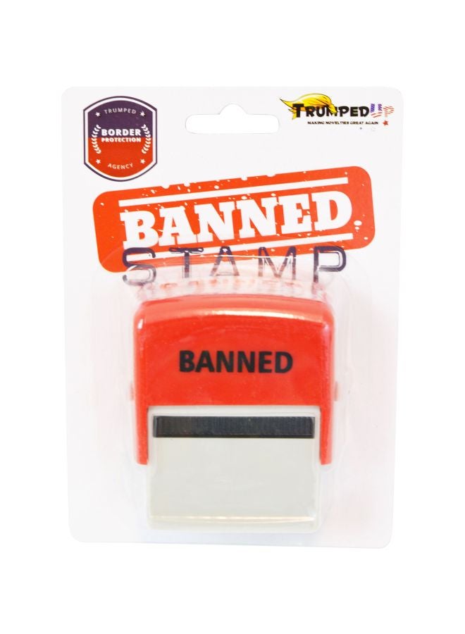 Fairly Odd Novelties - Banned Stamp Red/White - Image 1