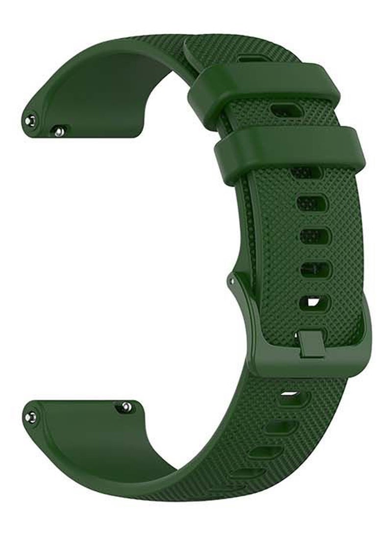 بيرفيي سوار رسمي بديل مصنوع من السيليكون الصلب مقاس 20 مم لساعة هواوي GT 2 أخضر - Image 1