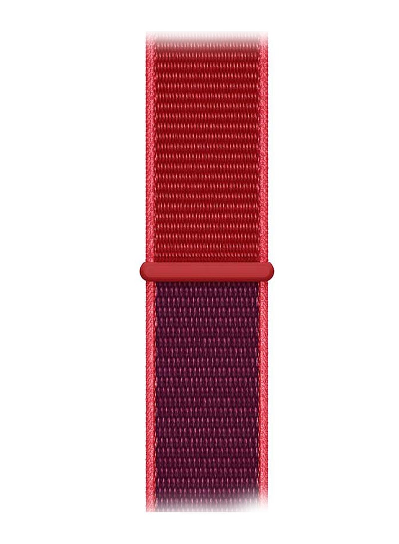 Perfii Nylon Loop Replacement Band 20 mm For Huawei Watch GT Red/Purple  - Image 2