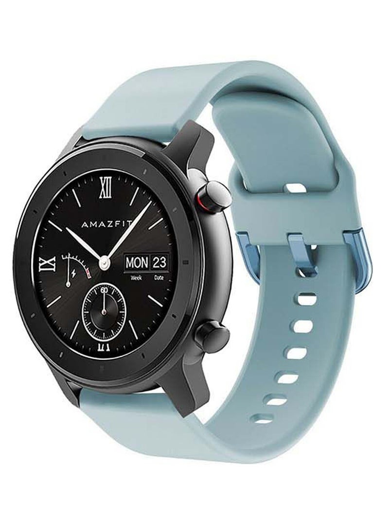 Perfii Official Solid Silicon Replacement Band 20 mm For Amazfit GTR Sky Blue - Image 2