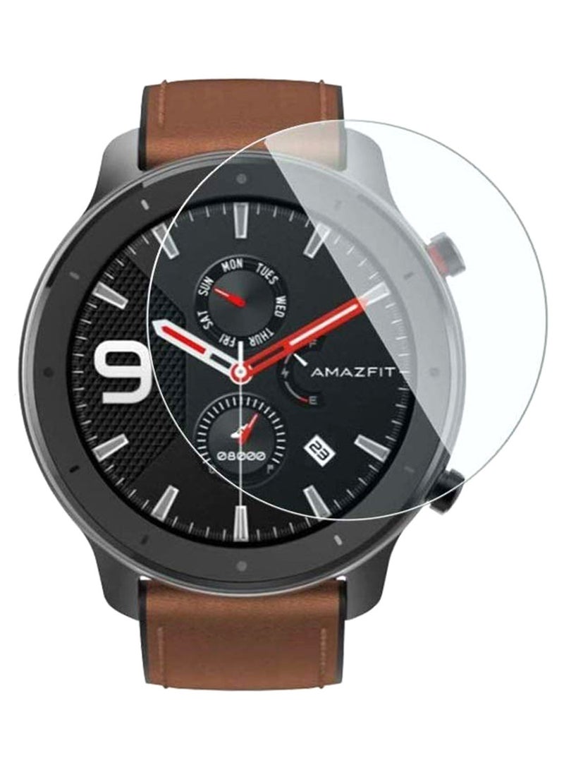 Perfii 9H Tempered Glass Screen Protector For Amazfit GTR Clear - Image 1