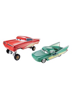 Disney Cars 2-Piece Hydraulic Lightning 95 Pit Crew Flo Die-Cast Car  - Image 1