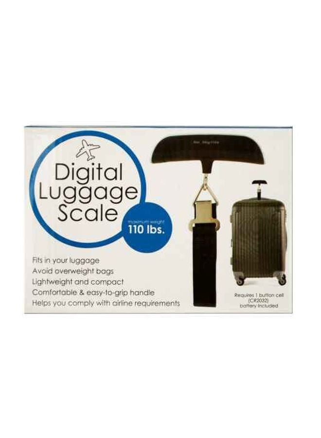 Kole Imports Digital Luggage Scale With Easy Grip Handle Silver/Black - Image 2