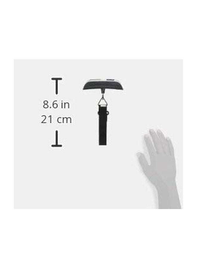 Kole Imports Digital Luggage Scale With Easy Grip Handle Silver/Black - Image 3
