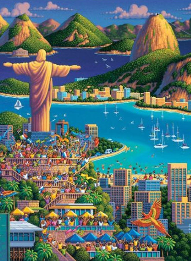 Dowdle Rio De Janeiro Jigsaw Puzzle 16 x 20inch - Image 2