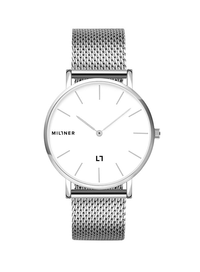 ميلنر ساعة يد معدنية بعقارب طراز 0010110 - مقاس 36 مم - فضي للنساء - Image 1