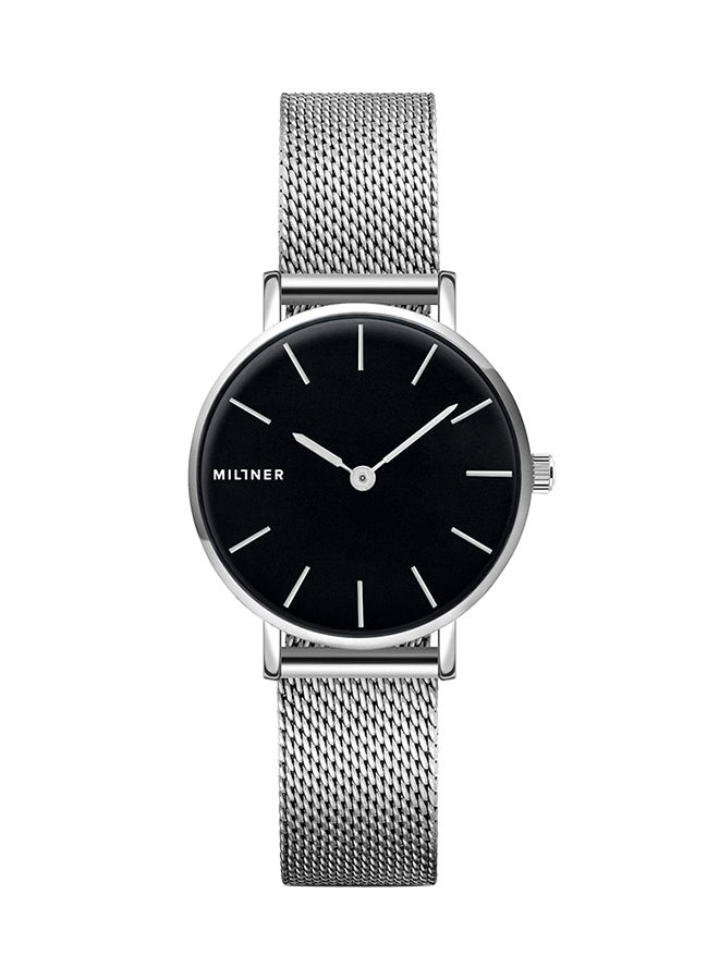 ميلنر ساعة يد بعقارب وسوار معدني مقاس 28 مم طراز 0010606 - فضي للنساء - Image 1