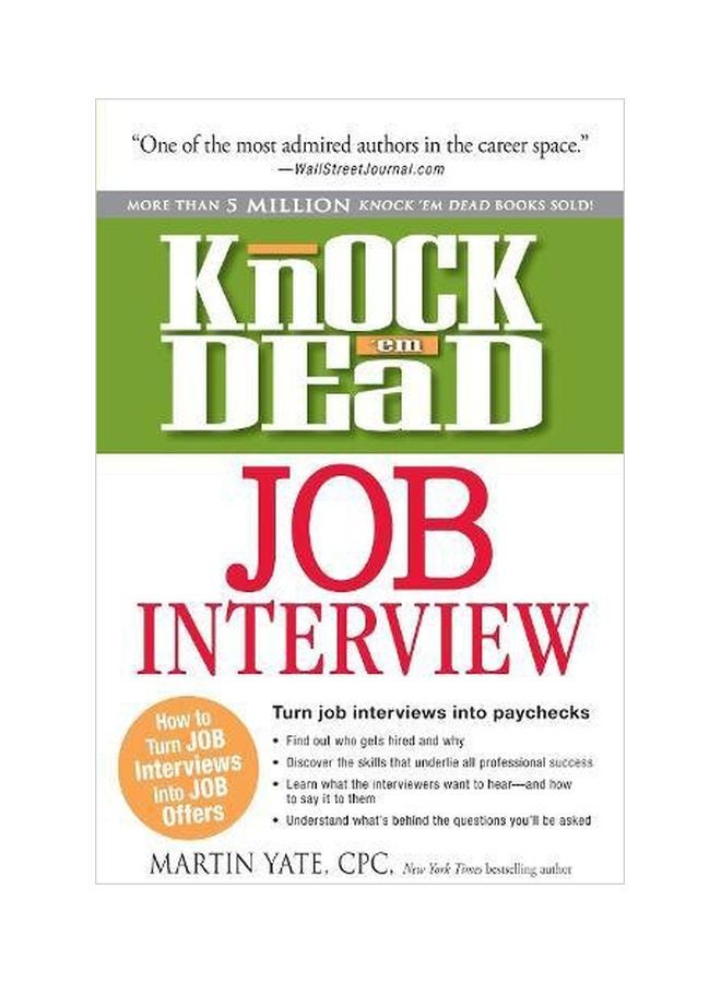 Knock'em Dead Job Interview: How To Turn Job Interviews Into Job Offers paperback english - 18-Dec-12 