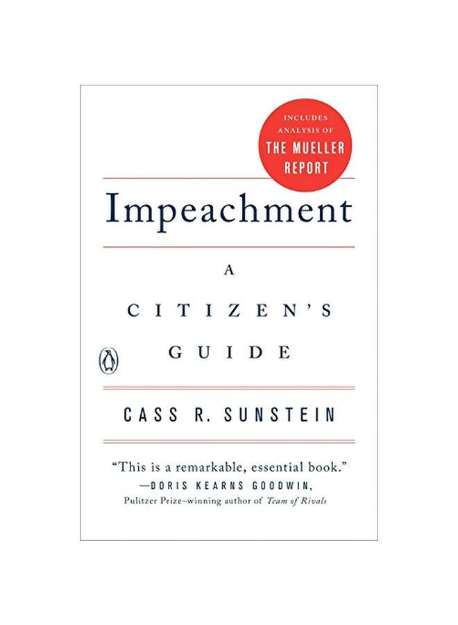 Impeachment : A Citizen's Guide paperback english - 27-Jun-19 
