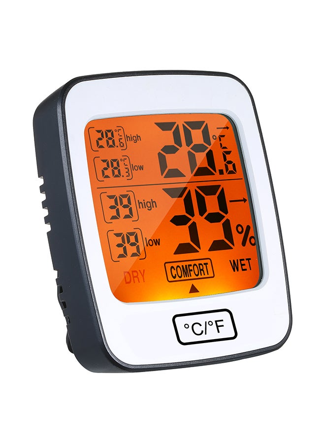 Generic Digital Temperature Humidity Meter Thermo-Hygrometer White 12x4.50x9centimeter  - Image 1