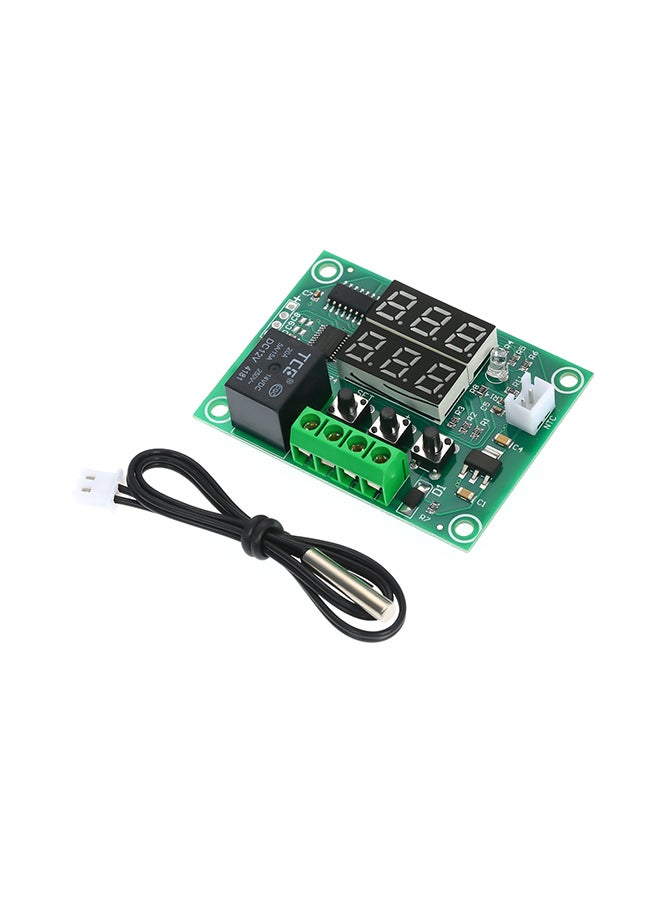Generic Digital Temperature Controller Dual Digital Thermostat Green 12.00x2x8cm  - Image 1