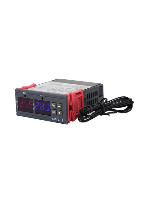Digital Temperature Controller dark red 9x4x8cm