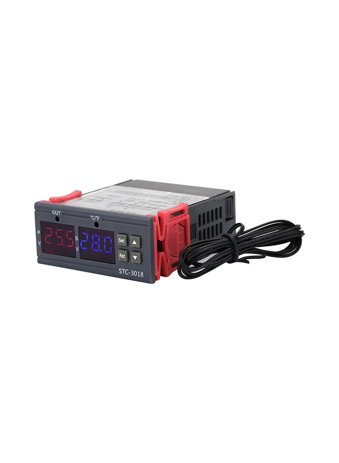 Generic Digital Temperature Controller dark red 9x4x8cm  - Image 1