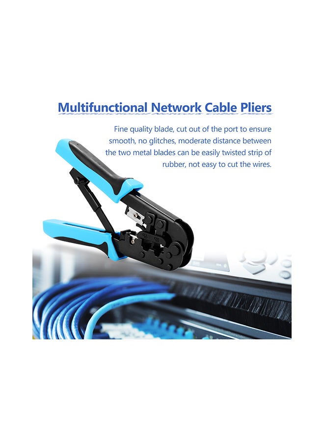 Network Hardware Pliers Crimper Cable Stripper Blue/Black 26x3x10.50cm  - Image 2
