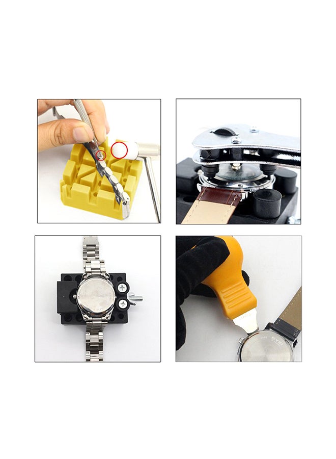 216-Piece Watch Repair Tool Kit With Carrying-Case Multicolour 20x5x10.50cm  - Image 3