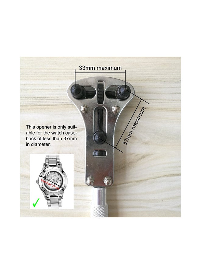 216-Piece Watch Repair Tool Kit With Carrying-Case Multicolour 20x5x10.50cm  - Image 4