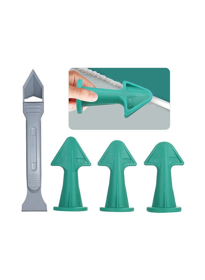 3-Piece Silicone Caulk Finisher Nozzle Set Multicolour  - Image 2