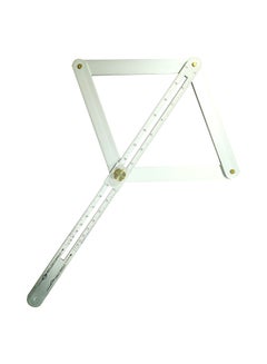 Generic Professional DIY Multi Corner Angle Finder Protractor Silver  - Image 1